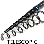 Telescopic rods with guides