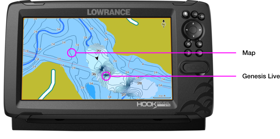 Lowrance Genesis Live Real-Time Mapping