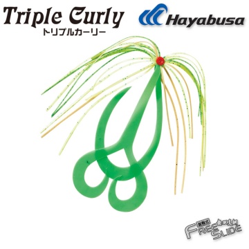 Тай ръбър с куки Hayabusa Free Slide TRIPLE Curly Rubber &amp; Hooks SE155