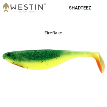 Westin Shad Teez Fireflake 12 cm | Силиконова рибка