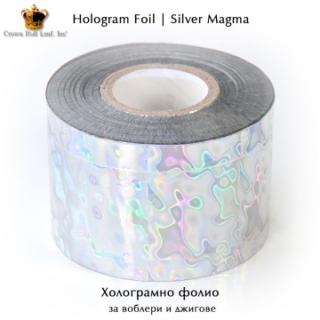Crown Roll Leaf | Magma Silver | Holographic foil