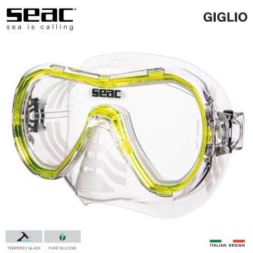 Seac Giglio| Snorkeling Mask (yellow frame)