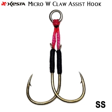XESTA Assist Hook Micro W Claw | Микро асист куки