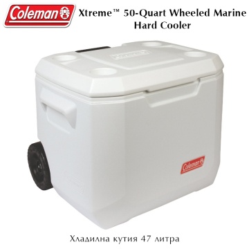 Coleman Xtreme™ Marine Wheeled Cooler 50-Quart | Хладилна кутия с колела