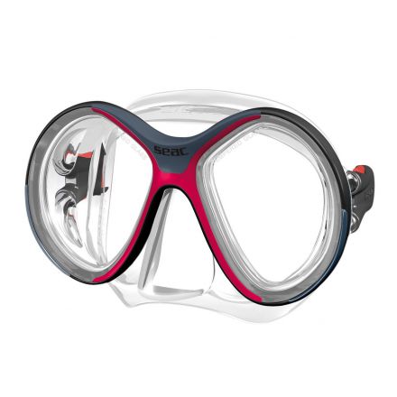 Seac Sub Glamour (transperant silicone, red frame)