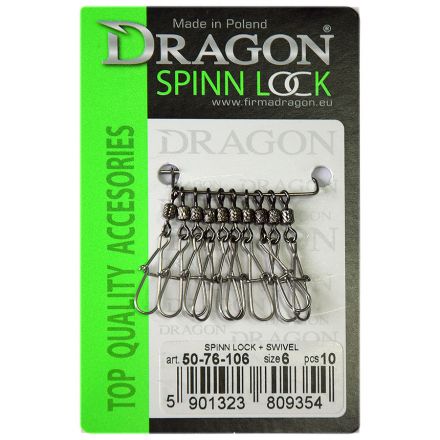 Dragon Spinn Lock Snap with Swivel