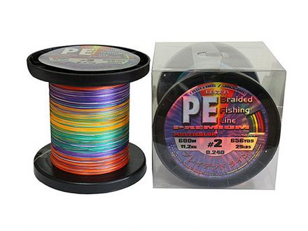 Lazer PE оплетка многоцветная 600м