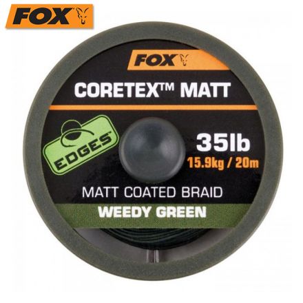 Fox Edges Matt Coretex Braid Weedy Green 20m