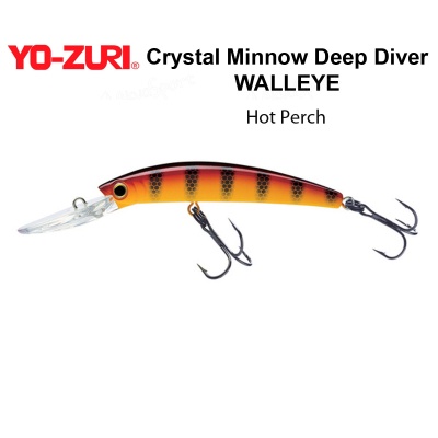 Воблер Yo Zuri Crystal Minnow Deep Diver WALLEYE 110F R1206