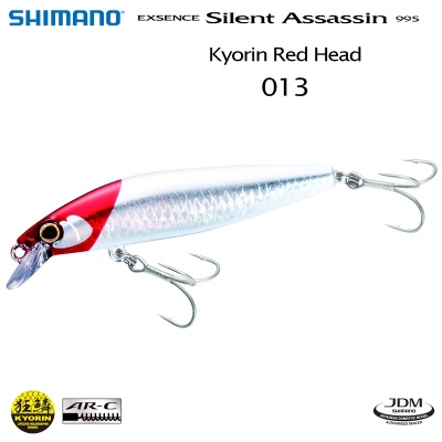 Shimano Exsence Silent Assassin 99S | 013 Kyorin Red Head