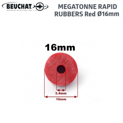 Ластик за харпун Beuchat MEGATONNE Rapid Rubber 16mm