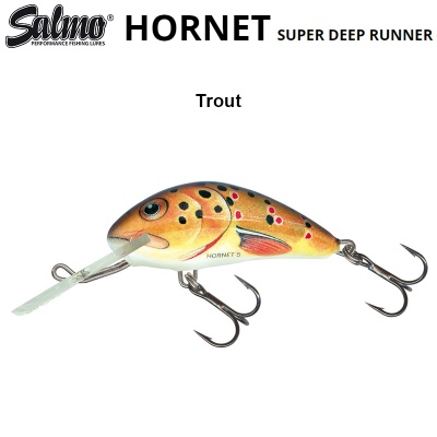 Salmo Hornet 4SDR | TRO Trout | Дълбоко газещ воблер