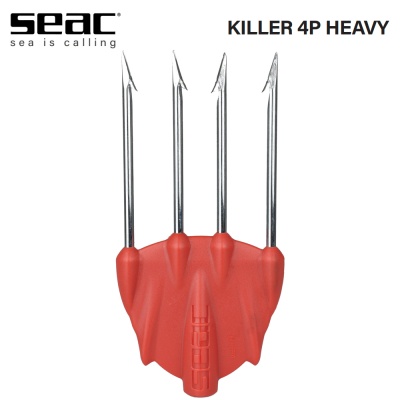 Seac Killer Red 4P 4 Heavy Prongs