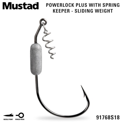 Mustad Power Lock Plus 91768S18 | Rig Hook