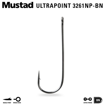 Mustad 3261NP-BN Aberdeen UltraPoint | Куки за лефер и чернокоп