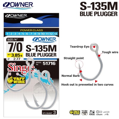 Owner S-135M Blue Plugger 51716