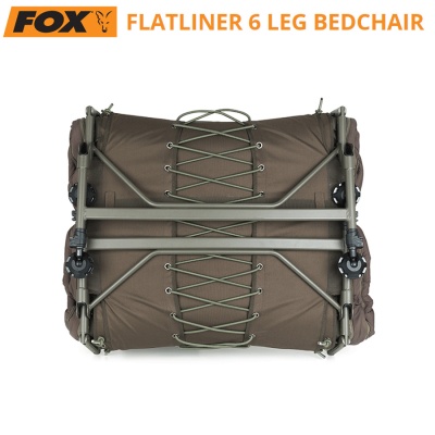 Fox Flatliner 6 Leg Bedchair | CBC094 | Folded