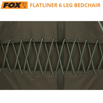 Fox Flatliner 6 Leg Bedchair | CBC094 | Fold Over Lumbar support design