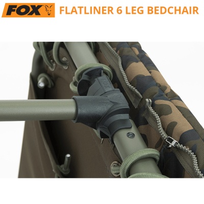 Fox Flatliner 6 Leg Bedchair | CBC094 | Double hinges