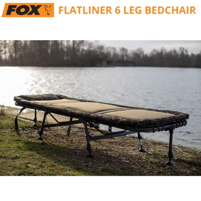 Fox Flatliner 6 Leg Bedchair | CBC094 | In use