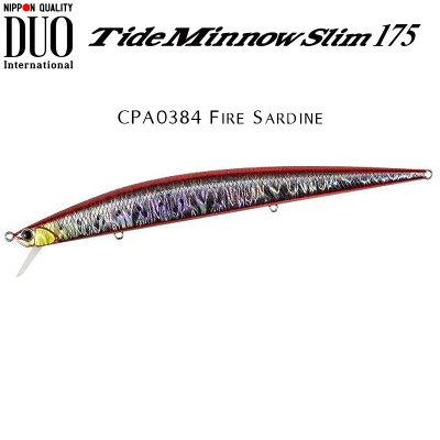DUO Tide Minnow Slim 175 | CPA0384 Fire Sardine