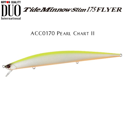 DUO Tide Minnow Slim Flyer 175 | ACC0170 Pearl Chart II