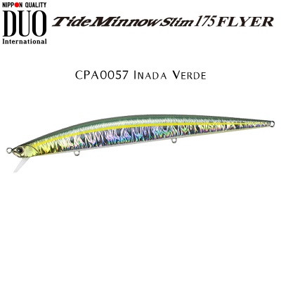 DUO Tide Minnow Slim Flyer 175 | CPA0057 Inada Verde