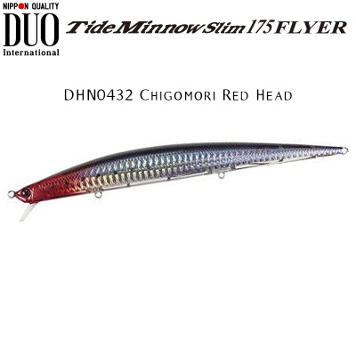 DUO Tide Minnow Slim Flyer 175 | DHN0432 Chigomori Red Head