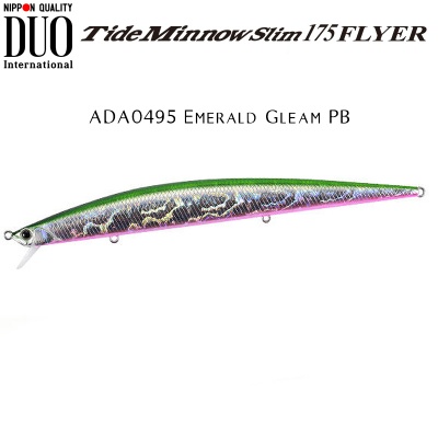 DUO Tide Minnow Slim Flyer 175 | ADA0495 Emerald Gleam PB