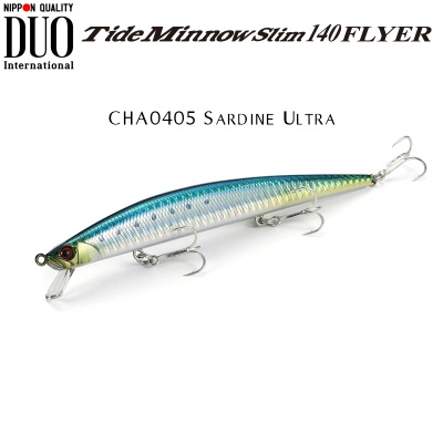 DUO Tide Minnow Slim 140 FLYER | CHA0405 Sardine Ultra