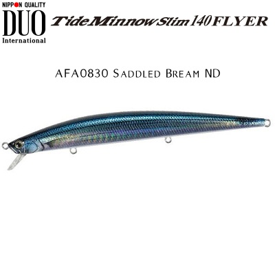 DUO Tide Minnow Slim 140 FLYER | AFA0830 Saddled Bream ND