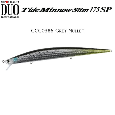 DUO Tide Minnow Slim 175SP | CCC0386 Grey Mullet