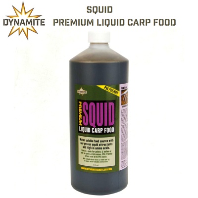 Dynamite Baits Premium Squid Liquid Carp Food | Течен атрактант