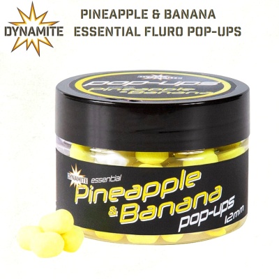 Dynamite Baits Pineapple & Banana Fluro Pop-ups | Hookbait
