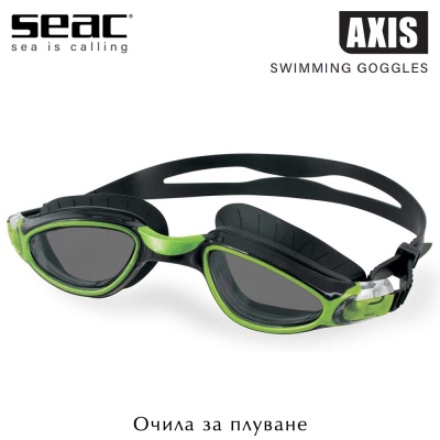 Seac Axis | Swimming Goggles (black & green lime)