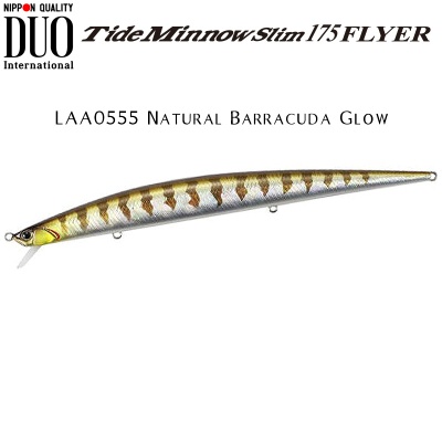 DUO Tide Minnow Slim Flyer 175 | LAA0555 Natural Barracuda Glow