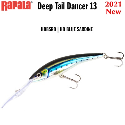 Rapala Deep Tail Dancer 13cm | HDBSRD | HD BLUE SARDINE