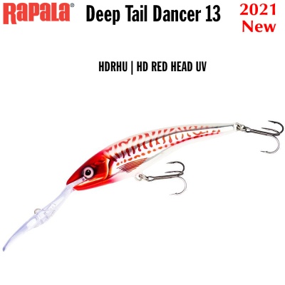 Rapala Deep Tail Dancer 13cm | HDRHU | HD RED HEAD UV