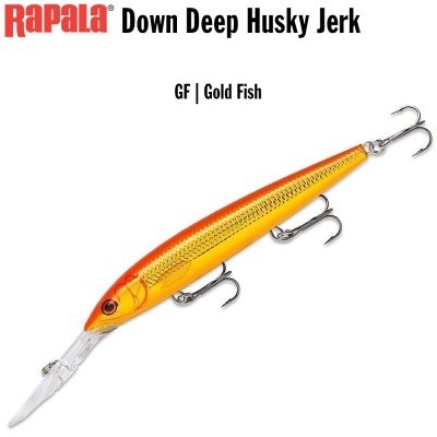 Rapala Down Deep Husky Jerk 12 GF | Gold Fish