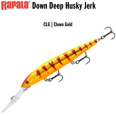 Rapala Down Deep Husky Jerk 12 CLG | Clown Gold