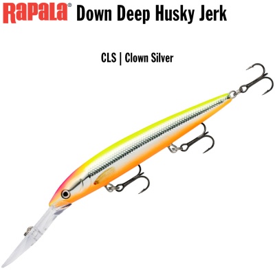 Rapala Down Deep Husky Jerk 12 CLS | Clown Silver