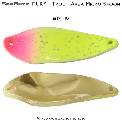 Микро клатушка за пъстърва Sea Buzz Area FURY 4g | #07 UV