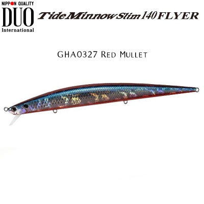 DUO Tide Minnow Slim 140 FLYER | GHA0327 Red Mullet