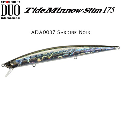 DUO Tide Minnow Slim 175 | ADA0037 Sardine Noir