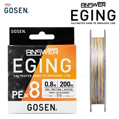 Gosen ANSWER Eging PE X8 200m | Braided Line