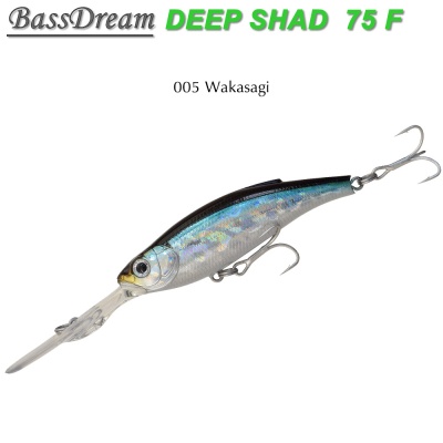 BassDream Deep Shad 75F | 005 Wakasagi