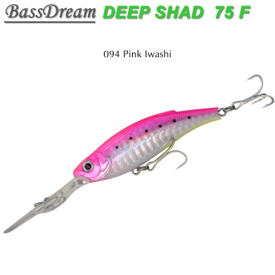 BassDream Deep Shad 75F | 094 Pink Iwashi