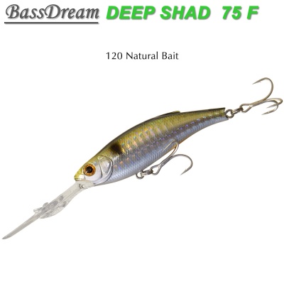 BassDream Deep Shad 75F | 120 Natural Bait