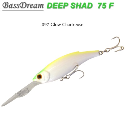 BassDream Deep Shad 75F | 097 Glow Chartreuse