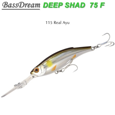 BassDream Deep Shad 75F | 115 Real Ayu
